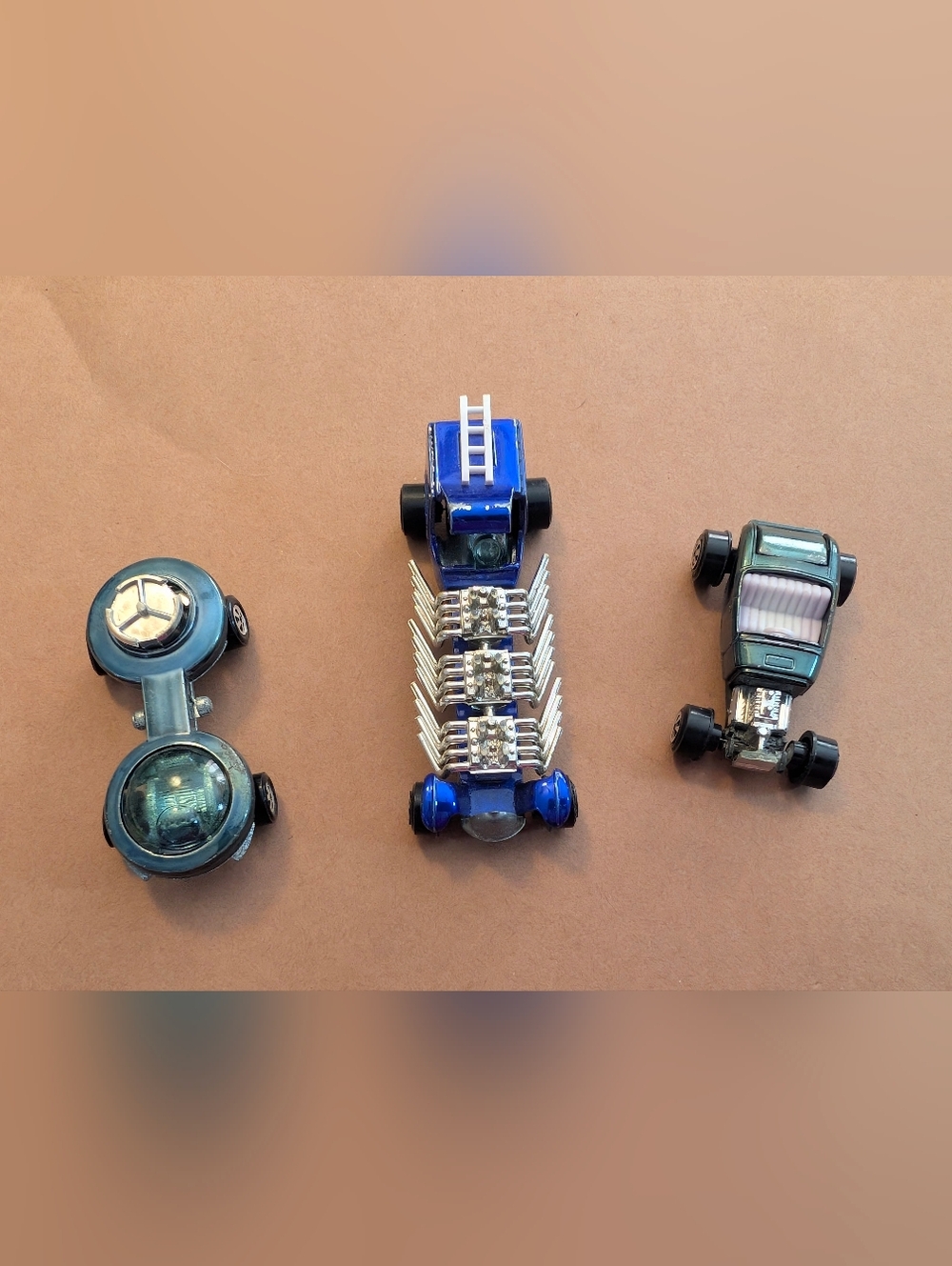 Vintage Topper Johnny Lightning Cars Lot/3 (custom 32 Ford, flameout, nucleon)